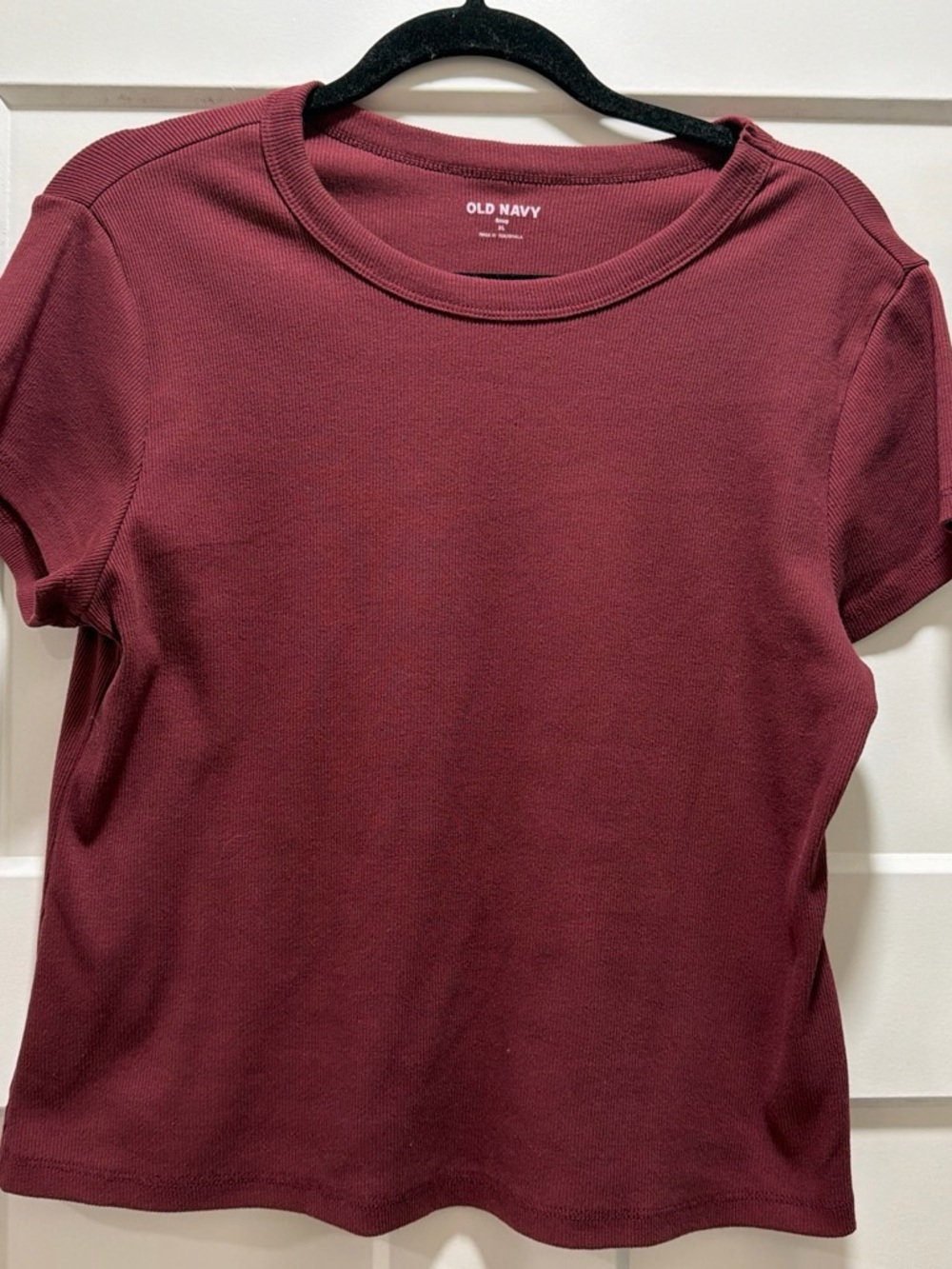 Old Navy Short Sleeve Crewneck Top - Wine